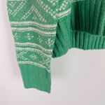 American Eagle NWT  Fairisle Snowdrift Sweater Boxy Cozy Green Size XS NEW Photo 3
