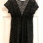 Catalina  Women’s Black Lace Swimsuit Coverup Dress Size Small (4-6) Photo 0