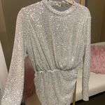 Silver Semi Formal Dress Size 14 Photo 0