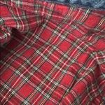 L.L. Bean jeans Denim lined flannel Red Plaid soft cozy warm vintage Cabincore Blue Size 8P Photo 5