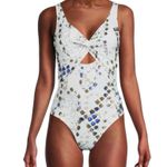 DKNY Deep V Twist Front Cut-Out One-Piece Swimsuit, Size 4 NEW w/Tag Photo 6