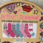 Betsey Johnson Colorful Donut Crew Socks Set 7 pairs Photo 3