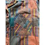 Backroad Blues Women Size Large Button Down Shirt Western Aztec Embroidered City Photo 5