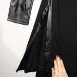 Harrison Hollis Black Faux Leather Insert Mini Dress Size Small Photo 2