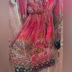 Muse Silk & Metallic Floral Bohemian Long Photo 2