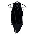 Reiss NWT Kimberley Sleeveless Velvet Bodysuit in Black - Size M Photo 2
