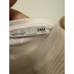 ZARA  T Shirt Womens Size Large White Floral Graphic Short Sleeve Photo 2