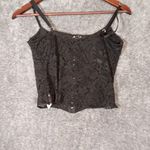 Free People Intimately Mesh Hoop N Look Closure Goth Gruge Festival Size M Black Size M Photo 4