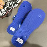 Havaianas  X Farm Rio Women’s Tropical Print Flip Flops with Blue Straps Photo 1