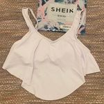 SheIn NWT White Bikini Top Photo 0