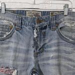 Affliction Y2K Men's  Patch Destroyed Blake Distressed Jeans Light Wash Size 31 Photo 5