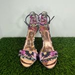 Ted Baker London Mylli Heel Sandal Sz 8.5 (38.5) Black Iguazu Satin Photo 1