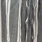 Love Streak linen rayon blend large striped joggers gray white lightweight beach Photo 3
