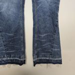 Zadig & Voltaire Jane B Flare Jeans Size 27 High Rise Frayed Hem Distressed Blue Photo 5
