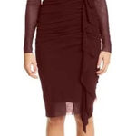 Fuzzi Ruched‎ Ruffle Long Sleeve Dress Size XXL New with Tags Photo 0