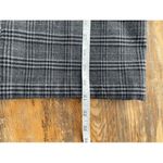Lands' End B8  Plaid Warm Lined Trouser Pants Gray Black Adjustable Waist Photo 4