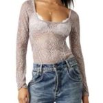 Free People NWT In My Head Sheer Lace Bodysuit Photo 1