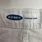 Old Navy Woman’s  Size 10 Shorts White With Gold Palm Trees Photo 6