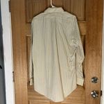 Brooks Brothers  Dress Shirt Mens Medium Yellow/Blue Stripes 15.5 Photo 2