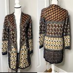 BCBGMAXAZRIA  eyelash multicolor open duster chain sweater cardigan size‎ small Photo 1