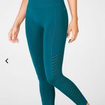 Fabletics Sync High Rise Perforated Teal Leggings Seamless size L Photo 0