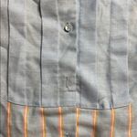60s VTG LEVI STRAUSS STRIPE BUTTON UP LONG SLEEVE MID CENTURY Blue Photo 3