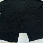 Jack by BB Dakota Black Loose Knit Sweater Open Back Split Top Small Long Sleeve Photo 4