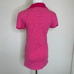 American Eagle Y2K  Pink Stripe Eagle Polo Shirt Sz Medium Photo 1