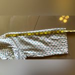 Eden & Olivia Eden Olivia Womens Flannel Shirt Size M White Polka Dots 3/4 Sleeve Button Up Photo 7