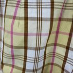 Vintage Bobbie Brooks Koratron Shorts Hot Pants Plaid High Waisted Yellow M 28" Size M Photo 4