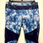 Lululemon - Mesh With Me Crop Leggings- Seaside Alberta Lake/Naval Blue- Size 8 Photo 4