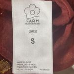 Farm Rio Banana Flower Polka Dot Red Mini Dress Small Maroon Gold Flirty NWT Photo 6