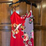 Natori  Private Luxuries Gown Size Medium Red Charmeuse Silky Slip Nightgown Photo 1