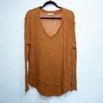 Free People We The Free Copper Orange Ocean Air Hacci Sweater Size Medium Photo 1