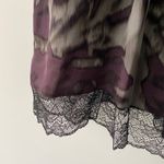 Robert Rodriguez Scoop Neck Silk Shift Dress Multi Color Graphic Print Lace Trim Photo 4