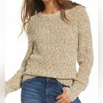Free People  Electric City Crew Neck Pullover Sweater Gold Combo Size Small Photo 0