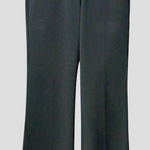 Express Editor Pinstripe Trousers Size 4 Office Siren Medium Rise Straight Leg Gray Photo 0