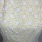 The Limited  women's sleeveless sheath dress w tulip hem size 8 yellow geometric Photo 1