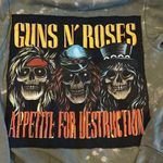 Custom Women’s (or Unisex) Bleached Guns N’ Roses Hooded Sweatshirt Photo 4