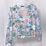 FAISCA Women’s Bright Spring Floral Business Casual Blazer Jacket Pink Size M Photo 5