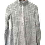 Columbia  Womens Pullover Top Medium Gray‎ Geometric Print Quarter Zip Active Photo 0