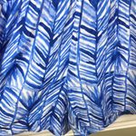 Lilly Pulitzer Women’s Blue and White Leaf Print Gold Embellished Collar Romper Photo 2