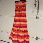 OLIVIA JAMES THE LABEL JANE DRESS PINK STRIPE STRAPLESS MAXI DRESS XS Photo 6