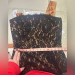 Dessy Collection Black Lace Cocktail Dress Size 10 Formal Dance Party Prom Hoco Photo 8