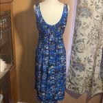 Ann Taylor Petite Filtered Blossoms Pleated Dress Size 6P Photo 3