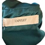 Capulet Emerald Green Satin Slip Maxi Dress Spaghetti Straps Double Slit Size S Photo 15