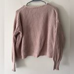 Brandy Melville  Dusty Pink Knit Sweater Photo 2