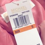 Michael Kors Bomber Jacket Dusty Rose Moto Faux Leather Size S NWT Photo 11