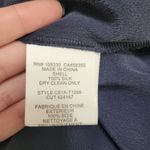 Joie  Navy Button Front Silk Short Sleeve Blouse Photo 8