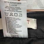 Vibram Vibrant Miu Womens 11/29 Jeans Black Stretch Front Slit Tencel 5-Pocket NWT Photo 2